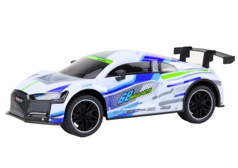 LEAN Toys Auto Sportowe Zdalnie Sterowane RC 1:10 25km/h Światła Biały