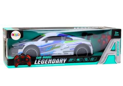 LEAN Toys Auto Sportowe Zdalnie Sterowane RC 1:10 25km/h Światła Biały