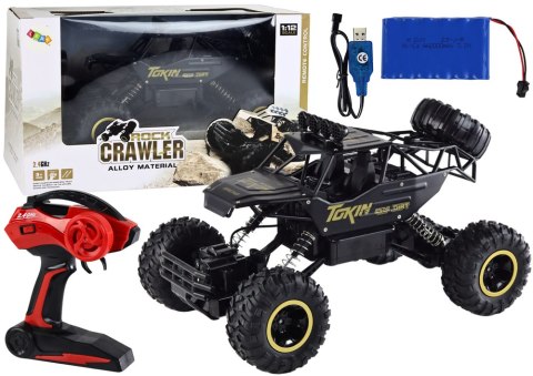 LEAN Toys Auto Terenowe Zdalnie Sterowane RC 1:12 Czarne 4x4 2.4GHz