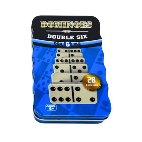 LEAN Toys Domino Gra Klasyczna Rodzinna Logiczna Zręcznościowa 28 Kostek