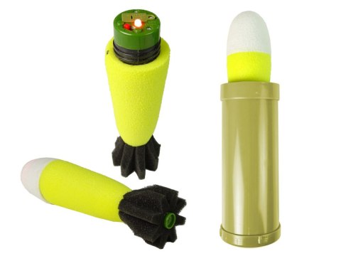 LEAN Toys Granatnik RPG Pociski Wyrzutnia Rakiet Światło Dźwięk Brązowa
