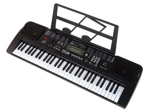 LEAN Toys Keyboard Z Mikrofonem Instrument Muzyczny Czarny