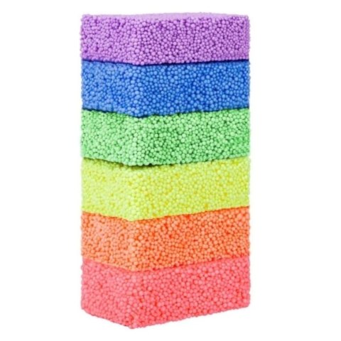 LEAN Toys Masa Plastyczna Piankowe Kuleczki W Pudełkach Kolorowe 8szt.