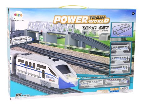 LEAN Toys Pociąg Kolejka Tory 914 cm Długości Miasto