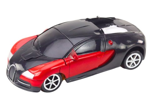 LEAN Toys Robot Auto 2w1 Akcesoria Zestaw Broni 3szt Czerwony