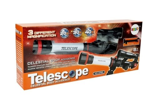 LEAN Toys Teleskop Naukowy Edukacyjny Astronomia 20x 30x 40x
