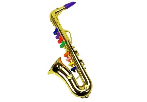 LEAN Toys Zabawkowy Saksofon instrument w kolorze złotym