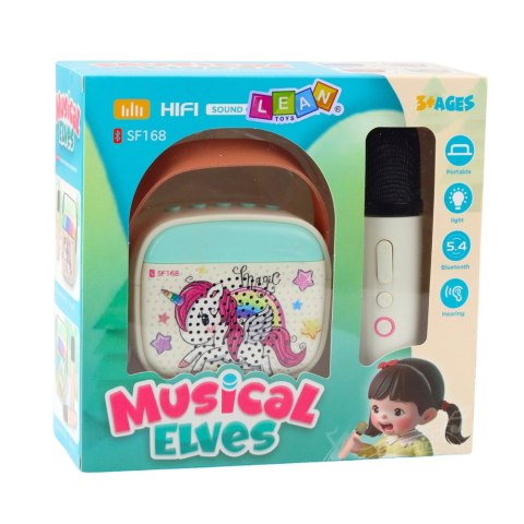 LEAN Toys Zestaw Do Karaoke Dla Dzieci Z Jednorożcem Mikrofon Bluetooth
