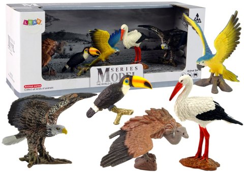 LEAN Toys Zestaw Figurek Ptaki Świata 5 elementów