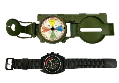 LEAN Toys Zestaw Wojskowy Pistolet Odgłosy Strzelania Naciąg
