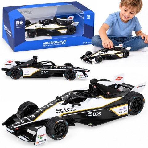 JOKOMISIADA AUTO metalowe Jaguar I-TYPE 6 Formula E Gen3 1:24 ZA6400