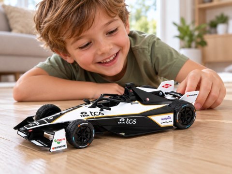 JOKOMISIADA AUTO metalowe Jaguar I-TYPE 6 Formula E Gen3 1:24 ZA6400