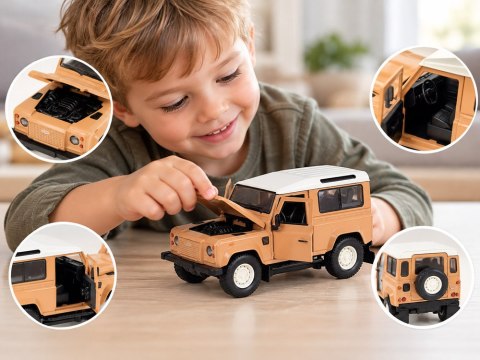 JOKOMISIADA AUTO metalowe Land Rover Defender 90 Works V8 Islay Edition 1:24 ZA6403