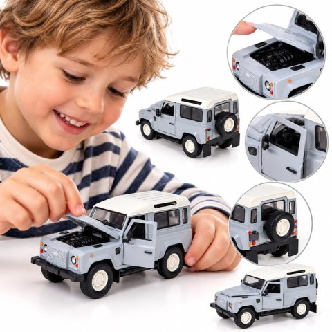 JOKOMISIADA AUTO metalowe Land Rover Defender 90 Works V8 Islay Edition 1:24 ZA6403