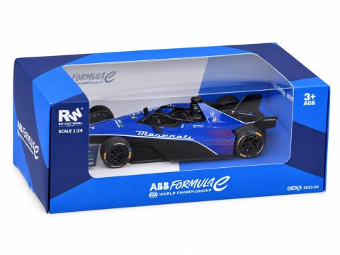 JOKOMISIADA AUTO metalowe Maserati Tipo Folgore Formula E Gen3 1:24 ZA6398
