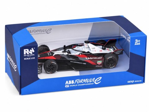 JOKOMISIADA AUTO metalowe Porsche 99X Electric Formula E Gen3 1:24 ZA6399