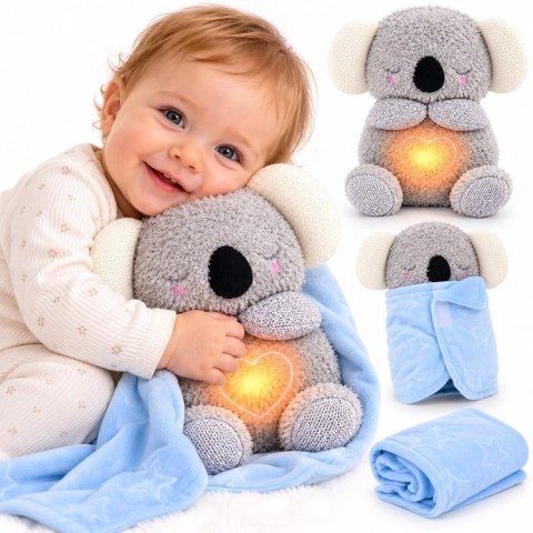 JOKOMISIADA Interaktywna KOALA pluszak z unoszącym się brzuszkiem Światło+dźwięk ZA6363