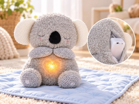 JOKOMISIADA Interaktywna KOALA pluszak z unoszącym się brzuszkiem Światło+dźwięk ZA6363