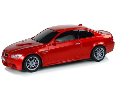 LEAN Toys Auto Zdalnie Sterowane BMW M3 Czerwony 2,4 G Pilot Kierownica 1:18 Dźwięk Światła