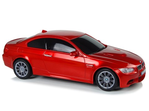 LEAN Toys Auto Zdalnie Sterowane BMW M3 Czerwony 2,4 G Pilot Kierownica 1:18 Dźwięk Światła
