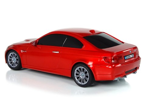 LEAN Toys Auto Zdalnie Sterowane BMW M3 Czerwony 2,4 G Pilot Kierownica 1:18 Dźwięk Światła
