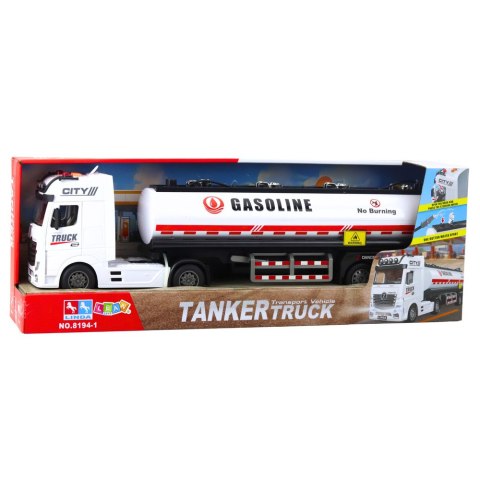 LEAN Toys Ciężarówka Cysterna Z Paliwem Funkcja Lania Wody Światła Dźwięki