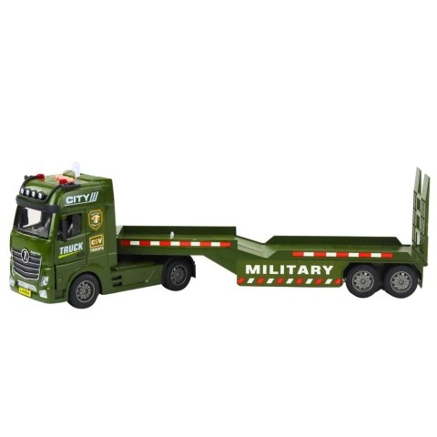 LEAN Toys Ciężarówka Laweta Militarna Wojskowa Czołg Helikopter Światła Dźwięki