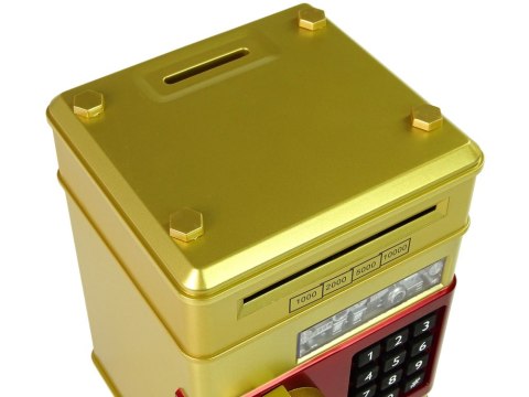 LEAN Toys Elektroniczny Sejf Skarbonka Oszczędzanie Złoty Kod