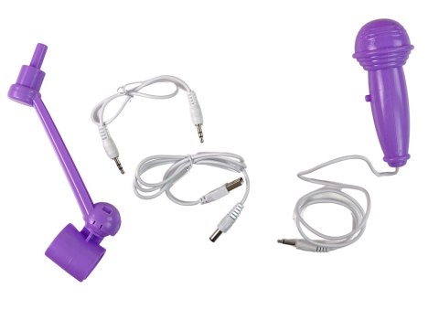 LEAN Toys Interaktywne Duże Różowe Pianino Keyboard Mikrofon MP3