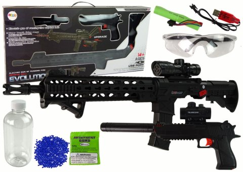 LEAN Toys Karabin Pistolet na Kulki Wodne Akcesoria Czarny