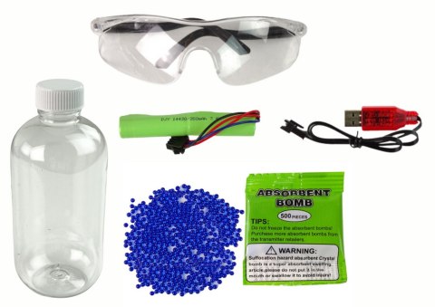 LEAN Toys Karabin Pistolet na Kulki Wodne Akcesoria Czarny