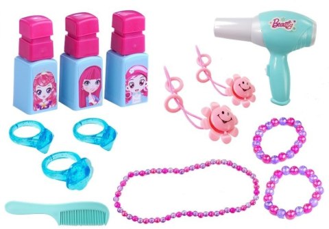 LEAN Toys Toaletka Zestaw Piękności z Lusterkiem Światła