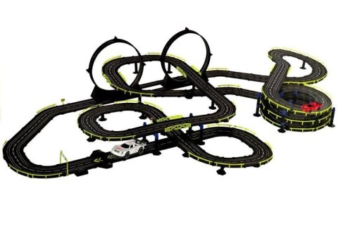 LEAN Toys Tor Wyścigowy 2 Autka Kontrolery Slot Cars 1:43