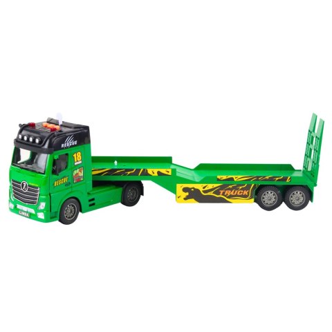 LEAN Toys Zestaw Ratowniczy Ciężarówka Helikopter Samochód Dinozaur Światła Dźwięki