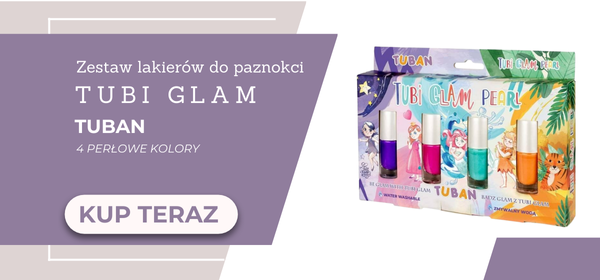 Zestaw gorzkich lakierów do paznokci dla dzieci - Tuban.