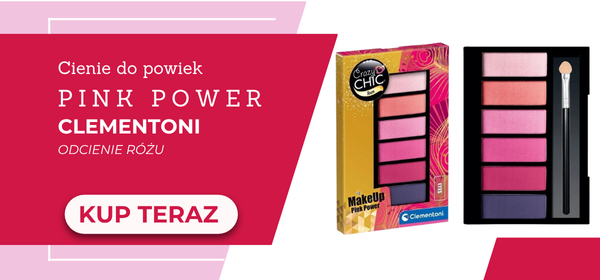 Paletka cieni do powiek Pink Power marki Clementoni