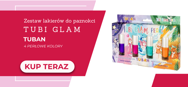 Zestaw lakierów do paznokci dla dzieci firmy Tuban